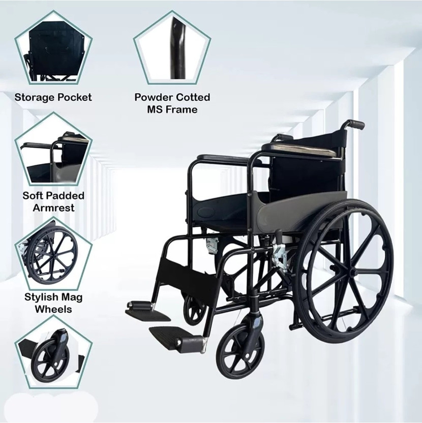 Easylife Lifemove Magwheel solid Manual Wheelchair(Attendant-propelled Wheelchair, Self-propelled Wheelchair)