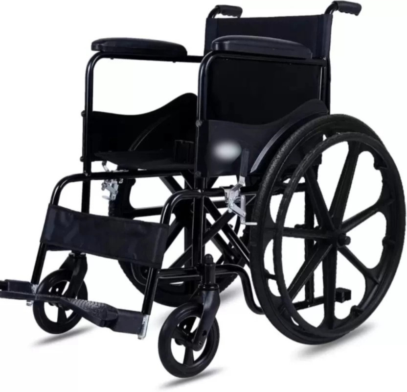 HealthEmate Easy Fold with Seat Belt Mag Wheel Manual Wheelchair(Attendant-propelled Wheelchair, Self-propelled Wheelchair)