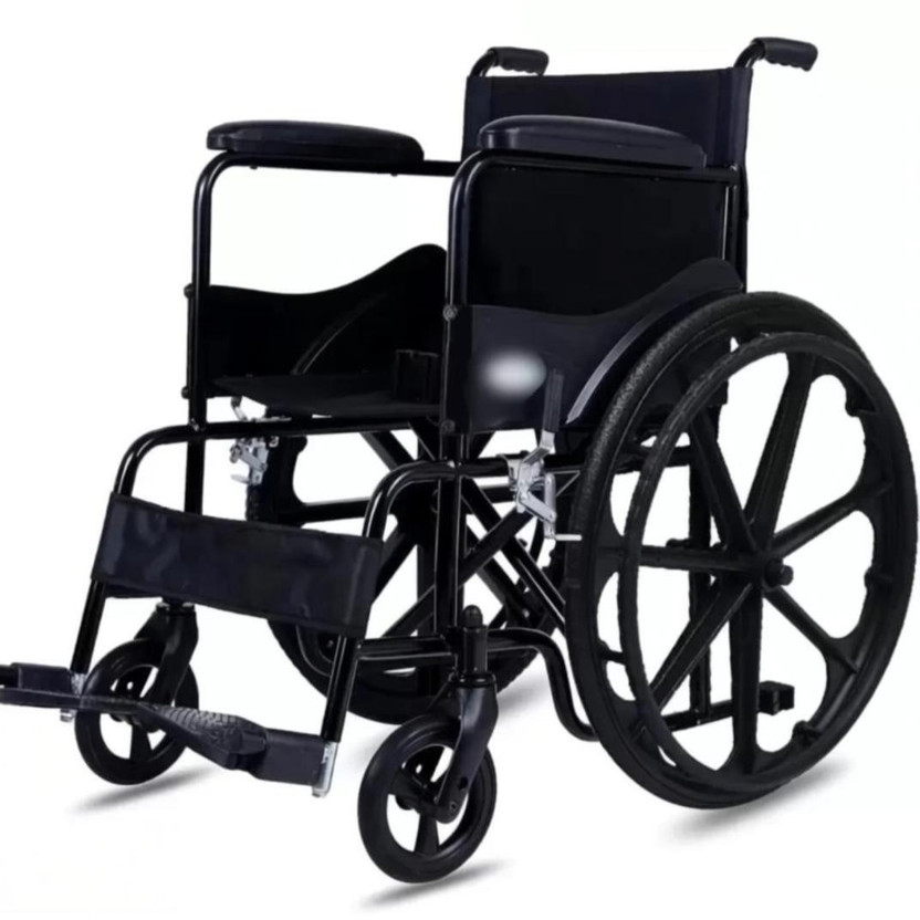 HealthEmate Easy Fold with Seat Belt Mag Wheel Manual Wheelchair(Attendant-propelled Wheelchair, Self-propelled Wheelchair)