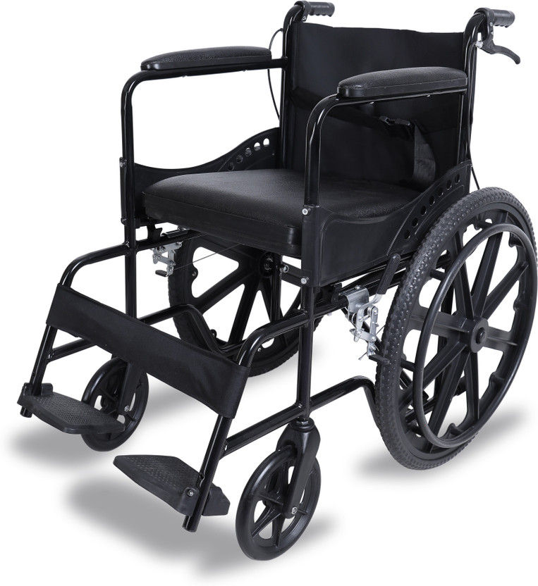 CareNest Foldable commode wheelchair with Attendant Brakes with seat belt Manual Wheelchair(Self-propelled Wheelchair, Attendant-propelled Wheelchair)