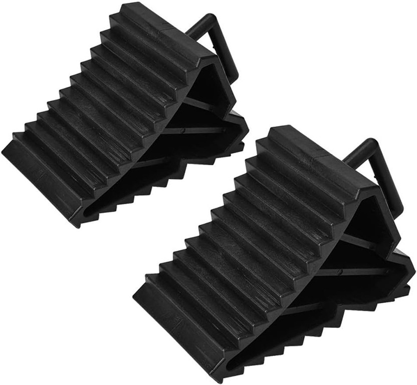 STHIRA Car Wheel Chocks Tire Stopper Wheel Chock(Pack of 1 Black)
