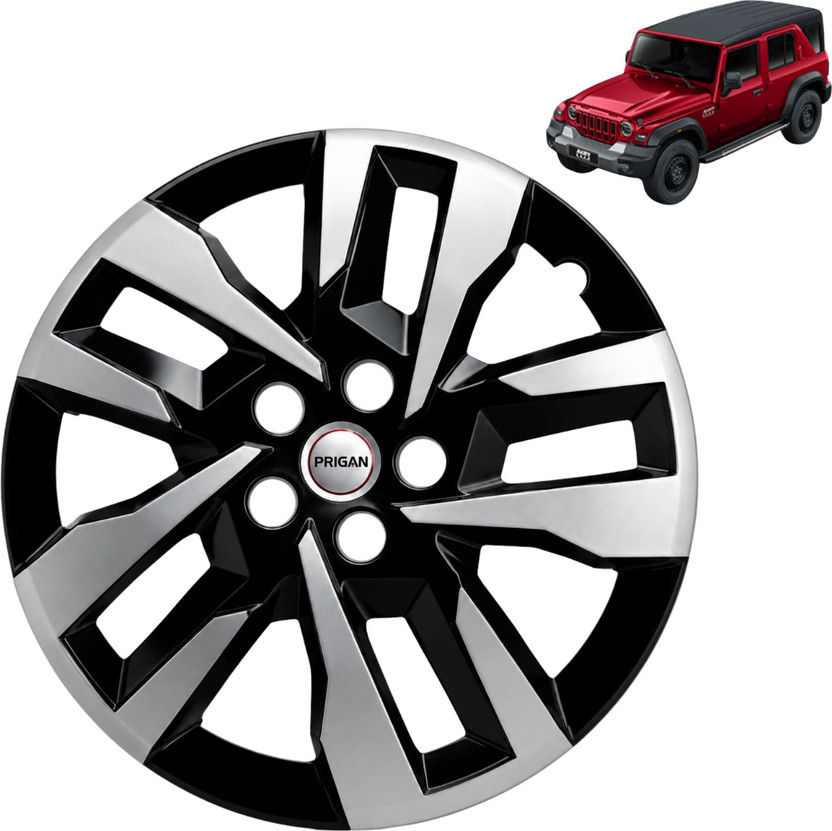 PRIGAN PRIGAN THAR OE Silver Black Universal 18 Inch Wheel Cover For Mahindra Thar, Thar DI 4X2, Thar DI 4X4(18.0 inch) - Flipkart Deal