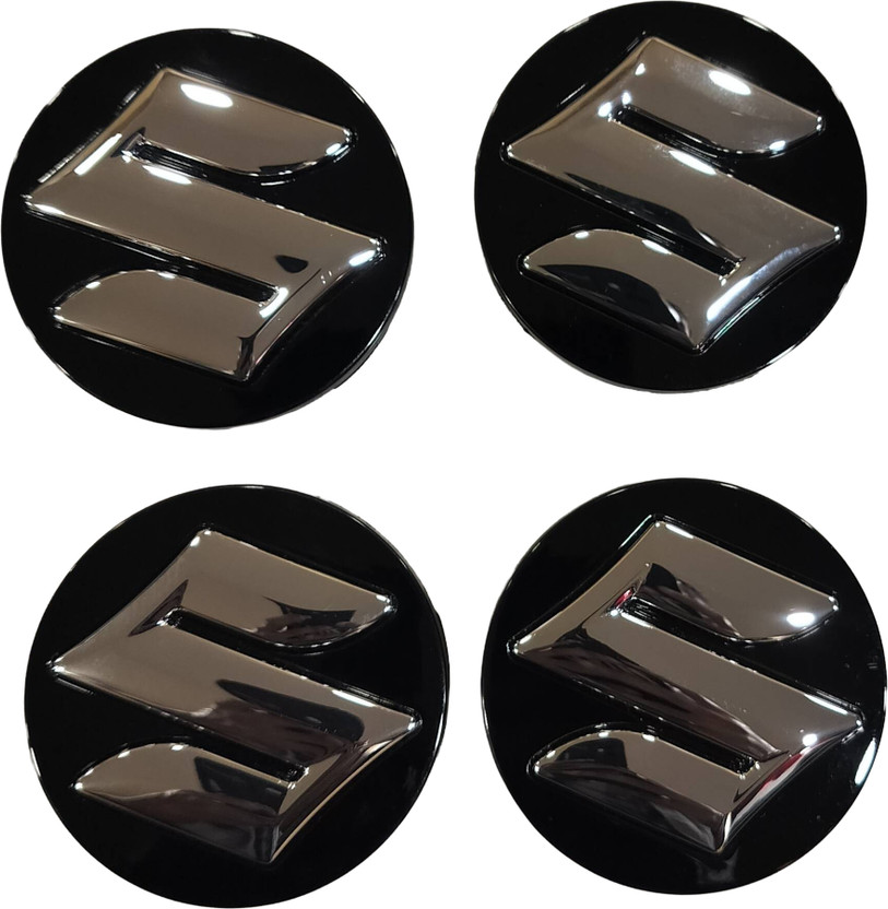 ARK Wheel Hub Cap Swift/Swift Dzire/Baleno/Brezza/Ciaz/S-Cross Black with Chrome 4Pc Wheel Cover For Maruti Swift, Ciaz, Swift Dzire, Baleno, Ignis 1.2 AMT Alpha Petrol(5.9 inch)