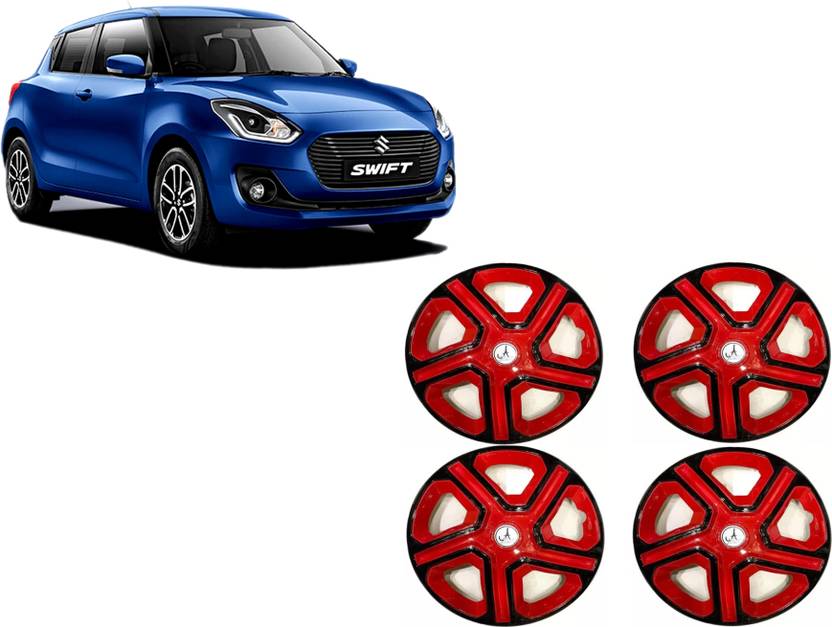 ALPINEZO CAR WHEEL CAP/WHEEL COVER ALTROZ DEGINE "RED_BLACK" 14 INCH