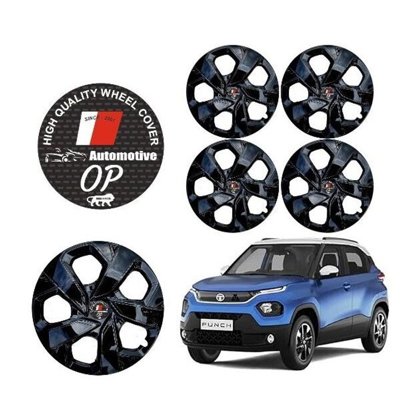 Origin Paradise 15 Inch Black Wheel Cover/Cap for Tata Punch, Car Wheel Cover (15 Inch) Wheel Cover For Tata Universal For Car(15.0 inch)