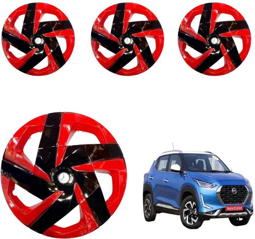 KYZO CAR WHEEL CAP/WHEEL COVER MAGNITE “RED_BLACK” 16 INCHI Wheel Cover