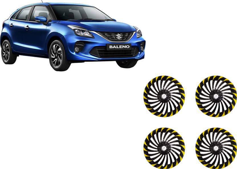 ALPINEZO WHEEL COVER TURBINE DEGINE "YELLOW_BLACK_COLOUR" 15 INCH Wheel