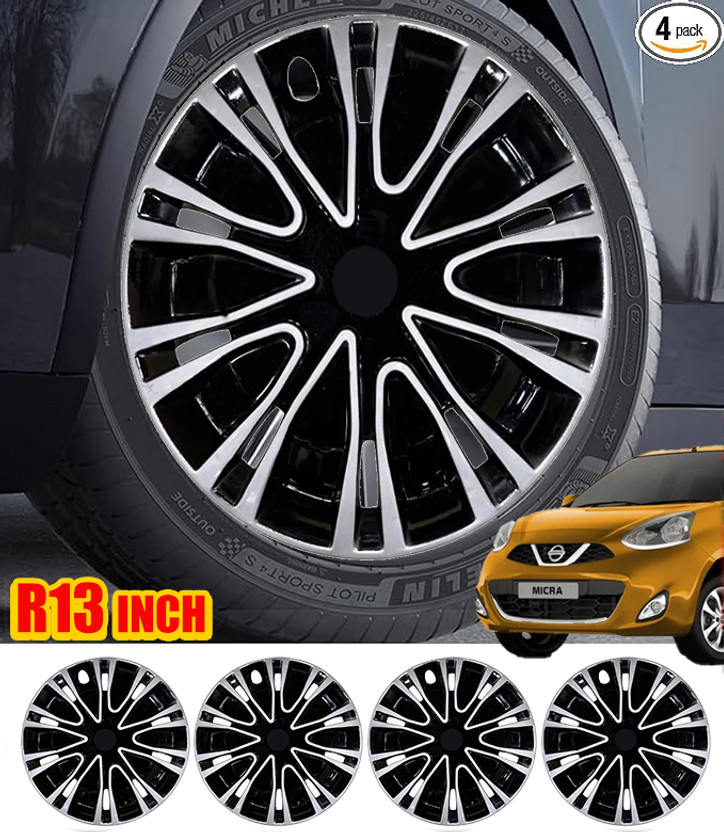 GOLDKARTZ OEM Standerd Wheel Cover Hubcap Universal for Car R13 Inch Wheel Cover For Nissan Micra(13.0 inch)