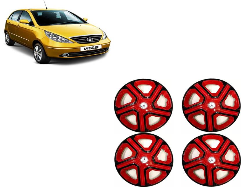 ALPINEZO CAR WHEEL CAP/WHEEL COVER ALTROZ DEGINE "RED_BLACK" 14 INCH