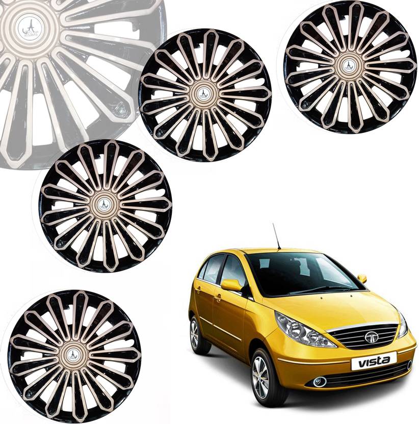HOTRENZ CAR WHEEL CAP/ WHEEL COVER FINCH DEGINE "GOLD_BLACK_COLOUR" 14
