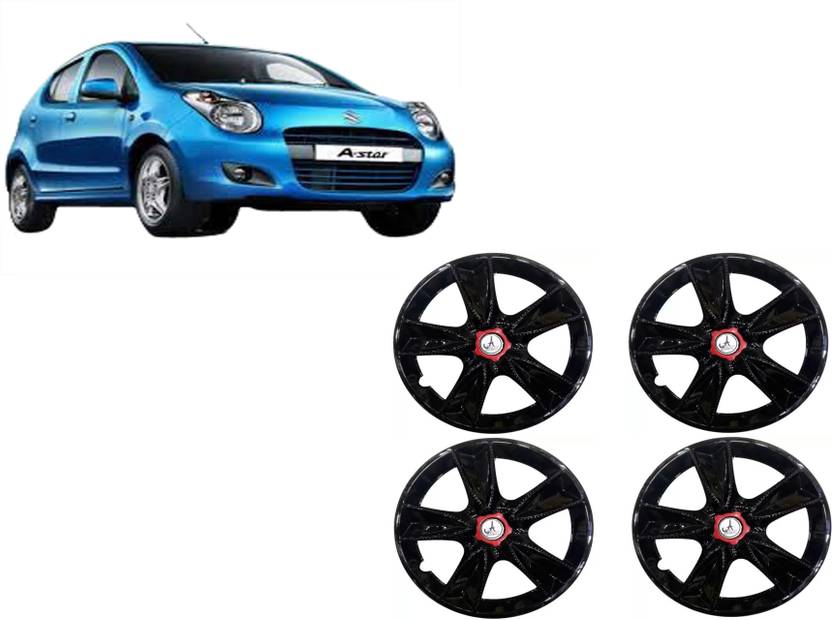 ALPINEZO CAR WHEEL CAP/WHEEL COVER MAPPLE DEGINE "BLACK_AND_MIDDLE_RED