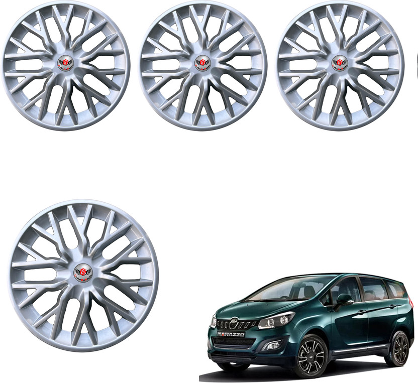 CuboDePlato Delta-Silver Wheel Cover For Mahindra Marazzo M2 8Str Diesel(15.0 inch)