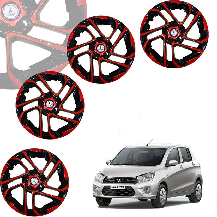 ALPINEZO CAR WHEEL CAP/WHEEL COVER ANTIQUE DEGINE "RED_BLACK_COLOUR" 14