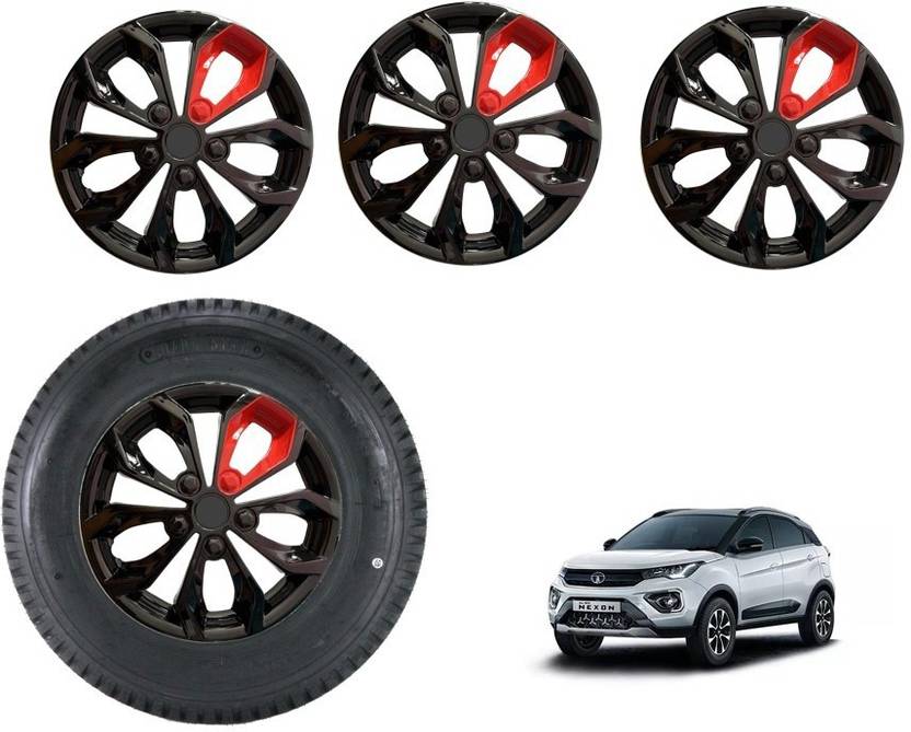 HUDMOZ NEXON 16 Inches FBCP Wheel Caps / Hubcaps Wheel Cover For Tata