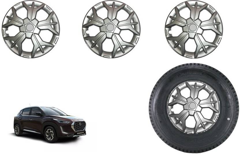 HUDMOZ MAGNITE 16 Inches SS Wheel Caps / Hubcaps Wheel Cover For Nissan