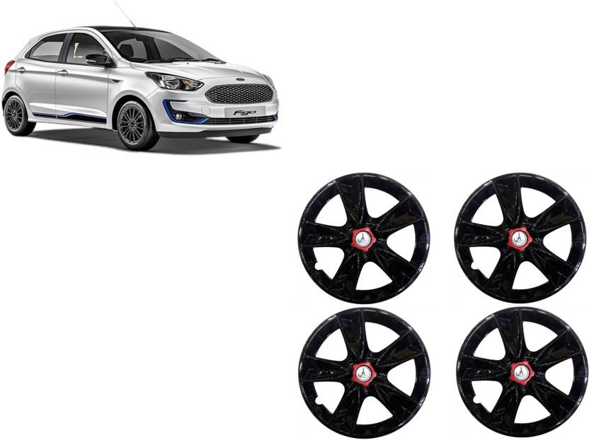 ALPINEZO CAR WHEEL CAP/WHEEL COVER MAPPLE DEGINE "BLACK_AND_MIDDLE_RED