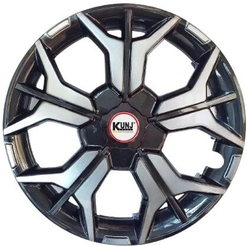 Kunj Autotech 14 Inch Wheel Cover Double Color KIA Wheel Cover For Universal For Car Universal For Car(14.0 inch)