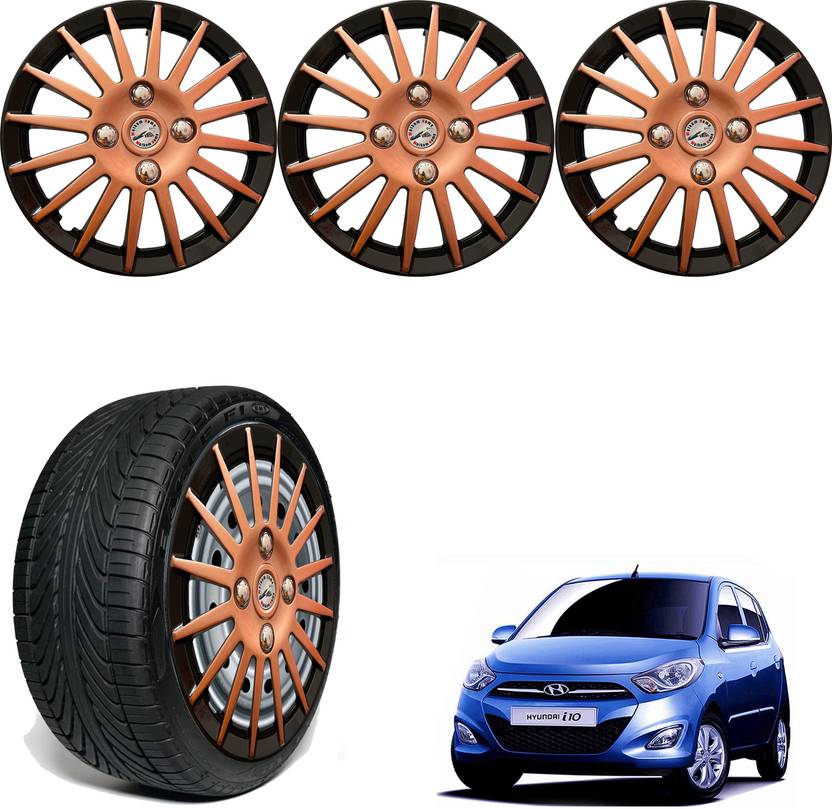 WolkomHome Car Wheel cap, Hub Cap 13 Inch Wheel Cover Multi Spike Black