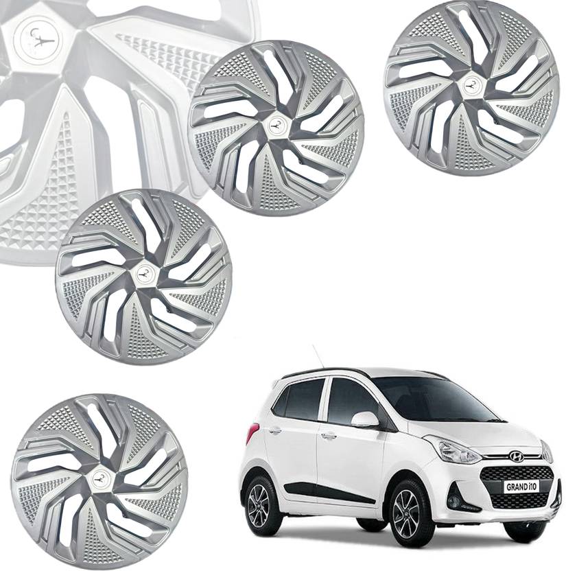 ALPINEZO CAR WHEEL CAP/WHEEL COVER GOOGLY DEGINE "SILVER_COLOUR" 14