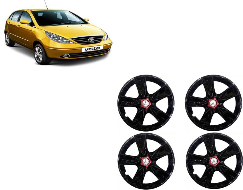 ALPINEZO CAR WHEEL CAP/WHEEL COVER MAPPLE DEGINE "BLACK_AND_MIDDLE_RED