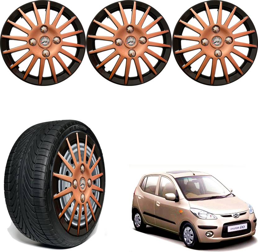 WolkomHome Car Wheel cap, Hub Cap 13 Inch Wheel Cover Multi Spike Black