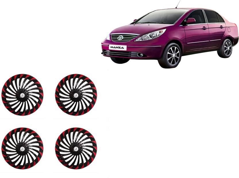 ALPINEZO WHEEL COVER TURBINE DEGINE "RED_BLACK_COLOUR" 15 INCH Wheel