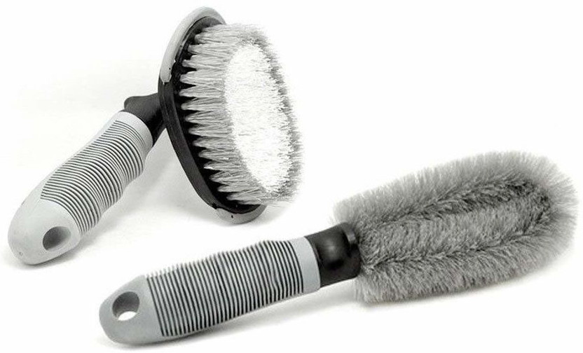 Finner Finner Wheel Rim Tyre Cleaning Brush/Tyre Brush - Universal For All Vehicles 2 ml Wheel Tire Cleaner(Pack of 2) - Flipkart Deal