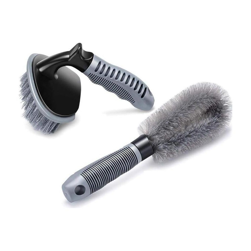 Decozare Decozare Car Tyre and Alloy Wheel Cleaning Brush Combo for Wheels and Rims 10 ml Wheel Tire Cleaner(Pack of 2) - Flipkart Deal