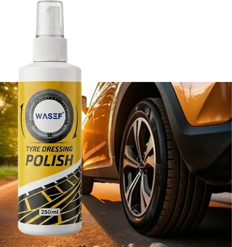 WASEF Tyre Dressing Polish Liquid_14 250 ml Wheel Tire Cleaner(Pack of 1)