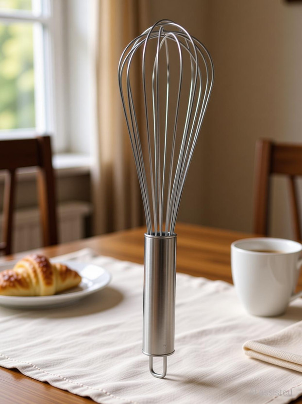 Krishna steeels Stainless Steel Hand Blender Mixer Froth Whisker for Milk Coffee Egg Beater Stainless Steel Spiral Whisk