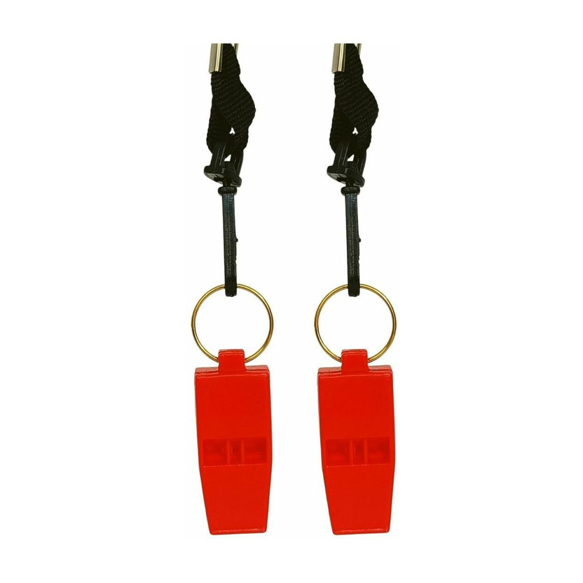RightCare Windy 636 Sports And Training Pea Less Whistles - Used by Professionals Pealess Whistle(Red, Pack of 2)