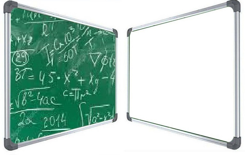 Action World Non Magnetic 59*41 GREEN CHALK AND WHITE BOARD Greenboards(Green, White)
