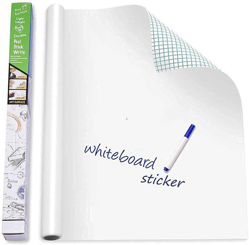 DeskFlex DeskFlex Non Magnetic 45x200 Cm Whiteboard Wall Sticker White Board Removable +1 Marker for Study Room Whiteboards(White) - Flipkart Deal