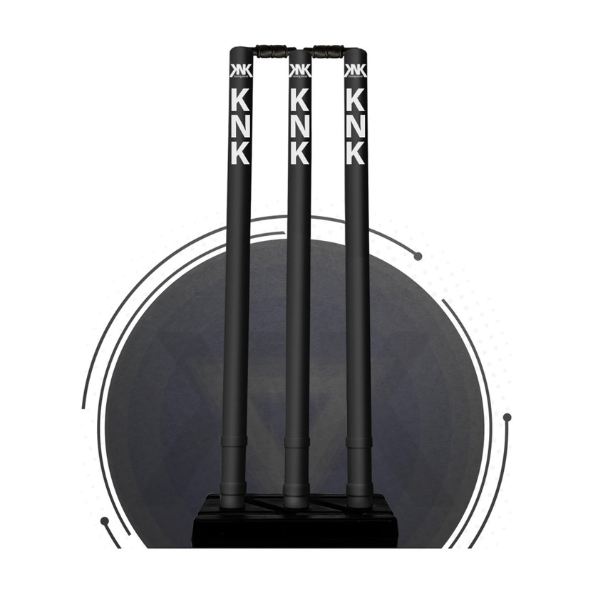 KNK Cricket Stump , Plastic Wickets(Black)