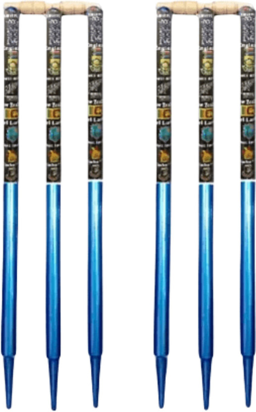 vinox Platinum Prestige Tournament Wooden Stumps(Blue)