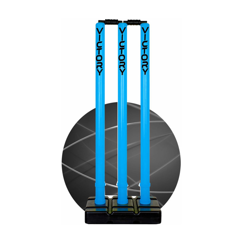VICTORY Heavy Plastic Cricket Stumps Set(Blue)