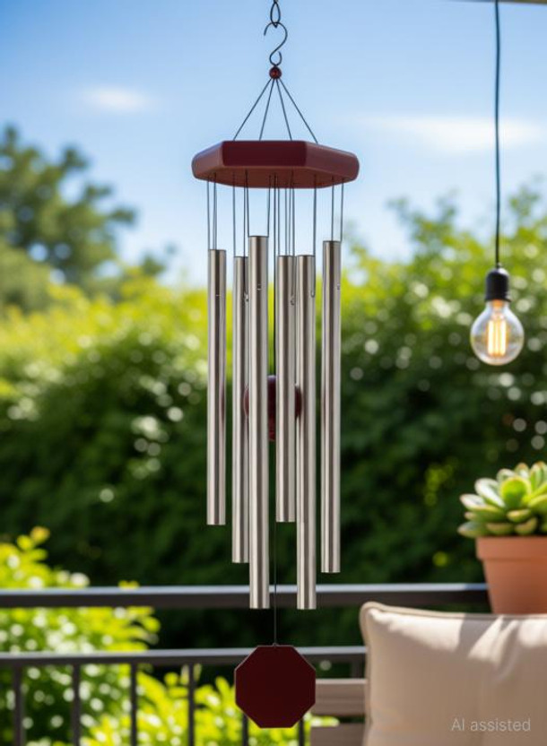 Windwarrior Windwarrior Positive Energy Aluminium Wind Chimes for Home, Balcony,Garden Decor Windchime Aluminium Windchime(27 inch, Silver) - Flipkart Deal