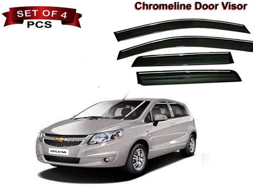 SBSTORE For Front, Rear Wind Deflector(Tinted Chevrolet Sail UVA)
