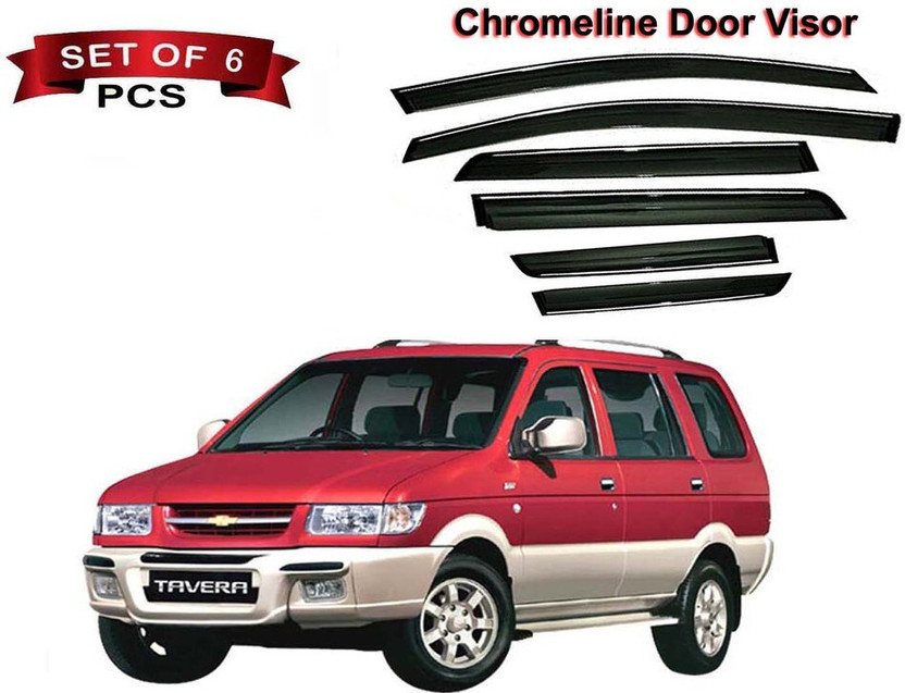 Tcstore For Convertibles Front, Rear Wind Deflector(Tinted Chevrolet Tavera)