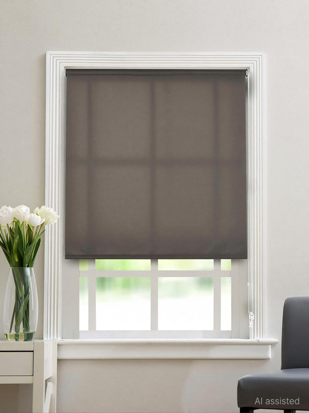 Deco Window Roller Blind Cord Drawn In Window(Polyester, 213 cm x 76 cm, (6.99 ft x 2.49 ft))