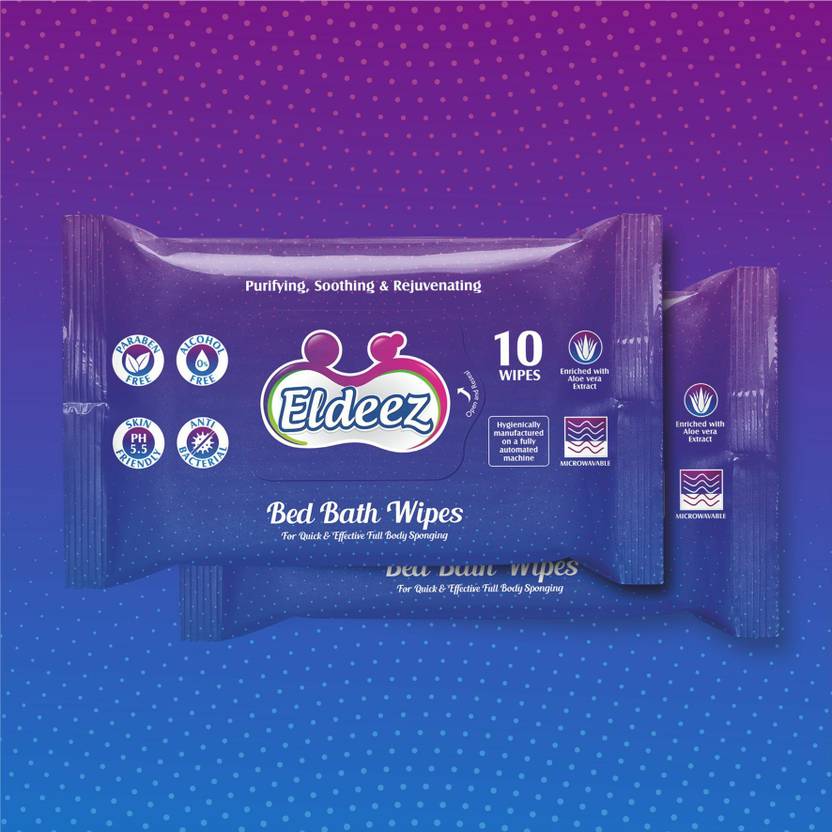 ELDEEZ Bed Bath Towel Wipes for Adults, Patients Price in India Buy