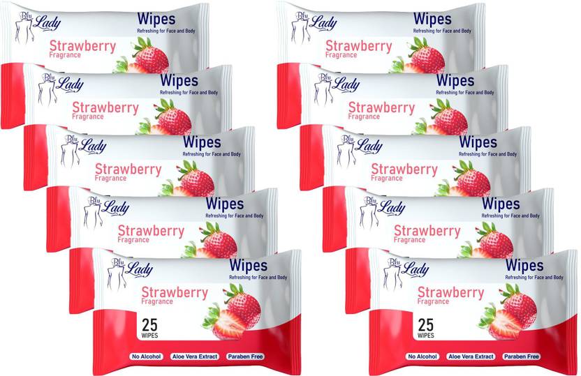 Blu lady Alcoholic Free and Aqua Glycerin (Strawberry Fragrance) Body