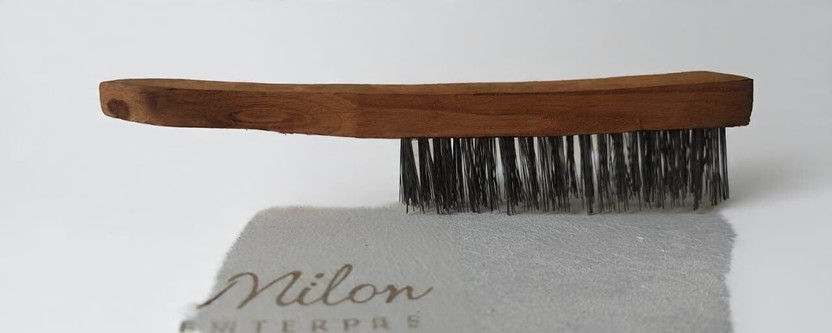 MILANJU MILANJU Iron Wire Scratch Brush for Cleaning Welding Slag, Rust and Outdoor Grills 26cm Handle Scratch Brush(Pack of 1) - Flipkart Deal
