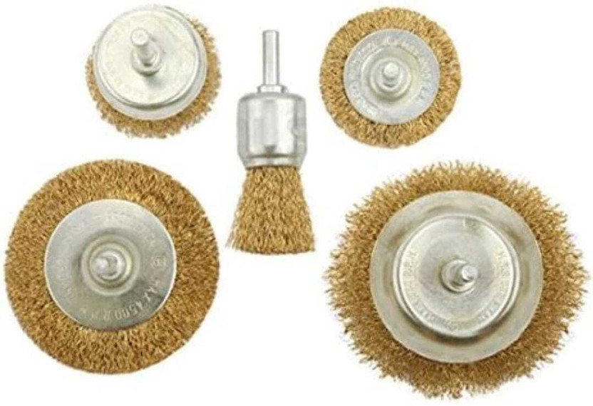 High Q 5PC WIRE WHEEL BRUSH,REMOVING RUST,MACHINE POLISHING ROTARY POWER TOOL Wheel Brush(Pack of 5)