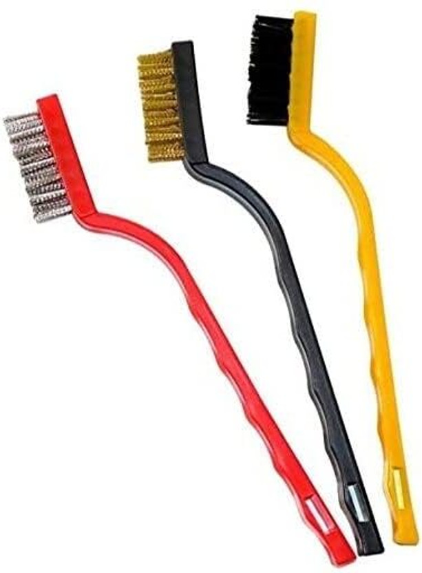 GADGET DEALS Gas Cleaning Brush -Tool For Kitchen Block-gas stove cleaning brush Handle Scratch Brush(Pack of 3)