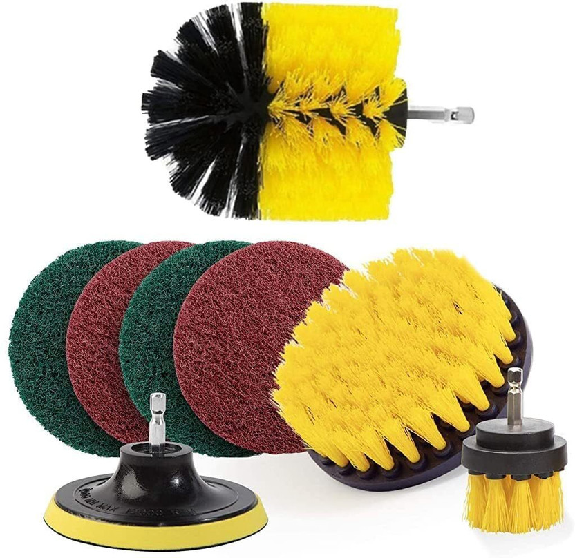 AVIRATH ENTERPRISE CB-DRILL-BRUSH-SET-8PC Wheel Brush(Pack of 8)