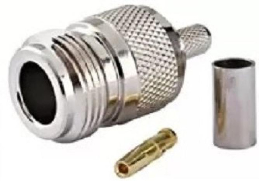 N Female Jack Bulkhead O-Ring Connector – Crimp For RG58 RG142 RG400 LMR195