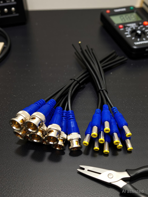 TAAPSEE TAAPSEE (20pack) 10 Pieces BNC Cable (Blue) and 10 Pieces DC Power Male (Blue) Cables for Surveillance CCTV Camera Wire Connector(Blue, Pack of 20) - Flipkart Deal