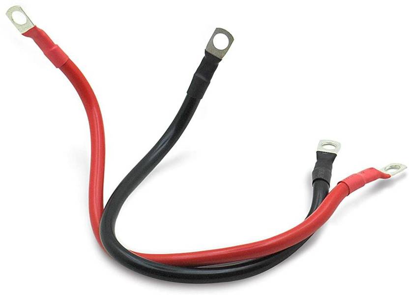 GLOBOMOTIVE Battery Inverter Cable Set with Terminals (Red and Black, 915 mm) Battery Inverter