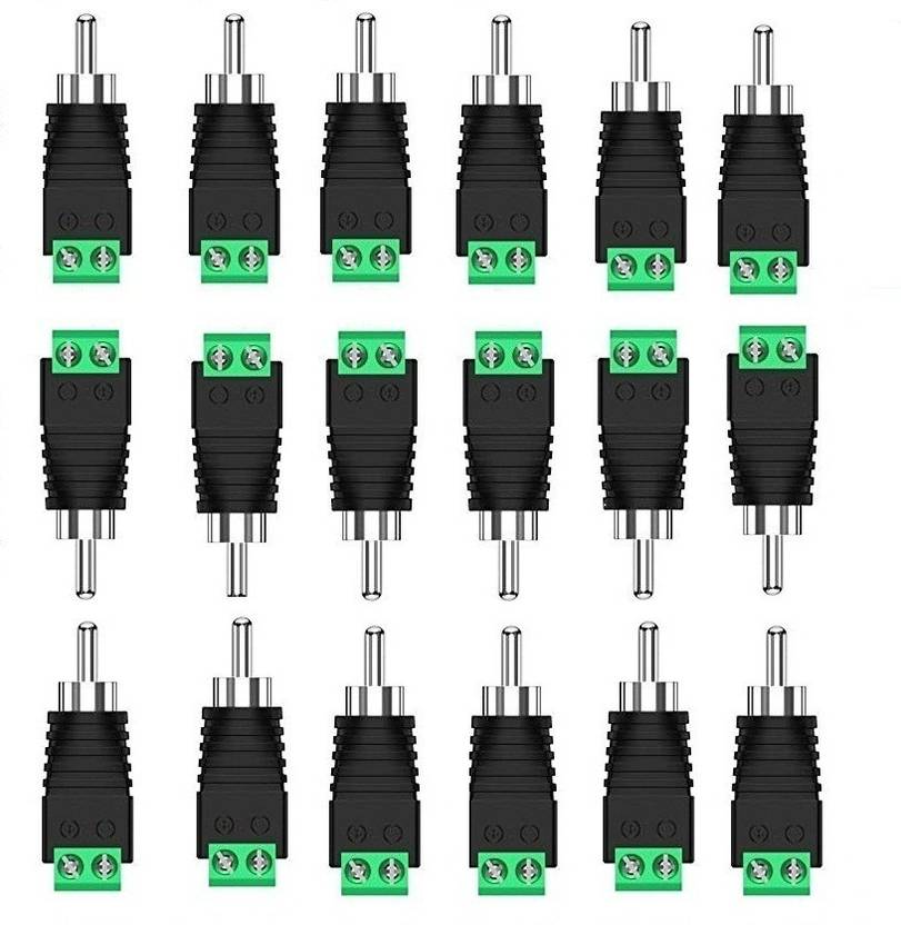 atekt RCA Plugs for Speaker Wire, RCA to AV Screw Terminal Connector